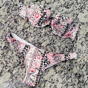 Victoria's Secret Pink/White/Black Bikini